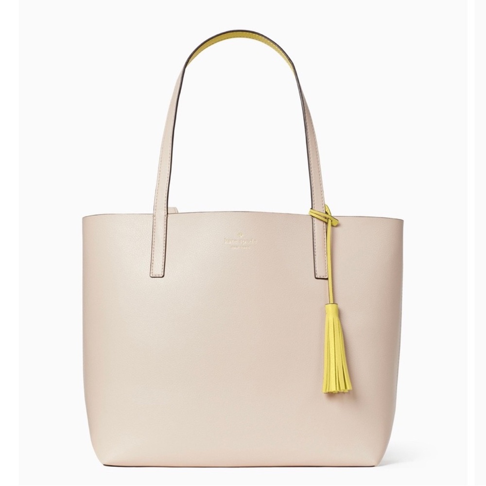 NEW Kate spade Lakeland drive marina tote in warm beige multi